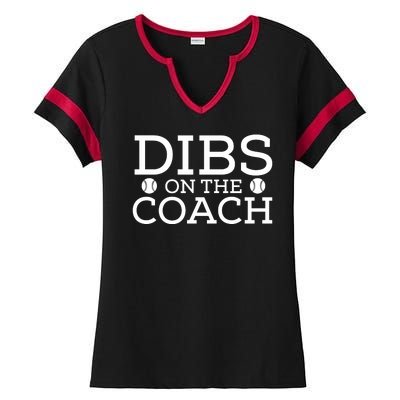 DIBS ON THE COACH Ladies Halftime Notch Neck Tee