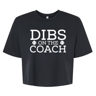 DIBS ON THE COACH Bella+Canvas Jersey Crop Tee