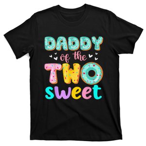 Daddy Of The Two Sweet Donut Birthday Family Theme T-Shirt