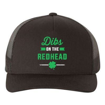 Dibs On The Redhead For St Patricks Day Party Yupoong Adult 5-Panel Trucker Hat