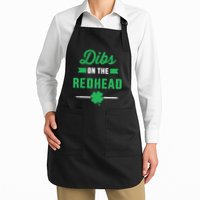 Dibs On The Redhead For St Patricks Day Party Apron
