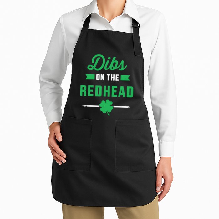 Dibs On The Redhead For St Patricks Day Party Apron