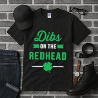 Dibs On The Redhead For St Patricks Day Party Tall T-Shirt