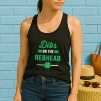 Dibs On The Redhead For St Patricks Day Party Womens Tank Top