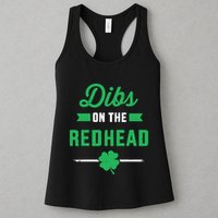 Dibs On The Redhead For St Patricks Day Party Womens Tank Top