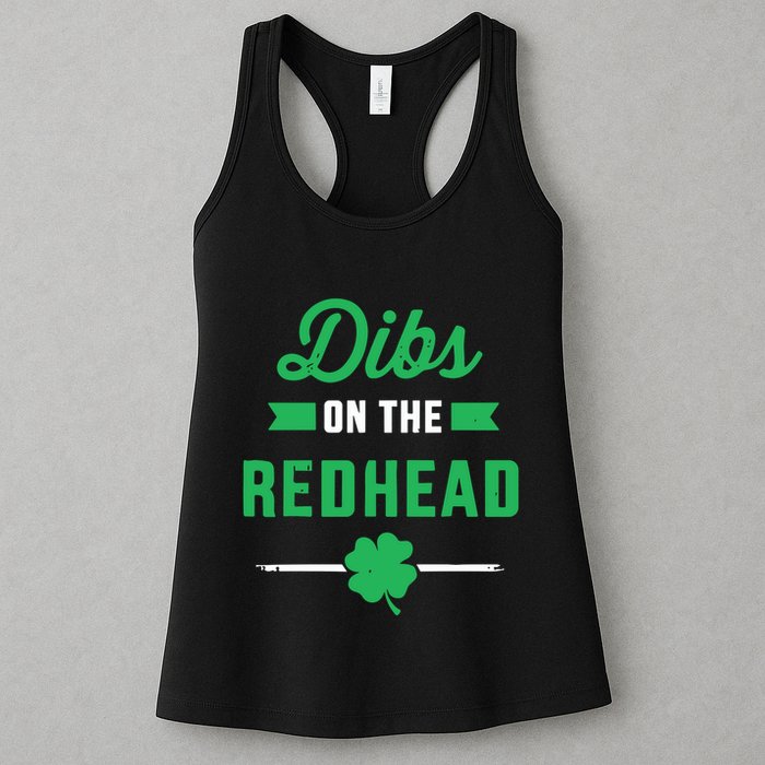 Dibs On The Redhead For St Patricks Day Party Womens Tank Top