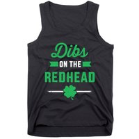 Dibs On The Redhead For St Patricks Day Party Tank Top