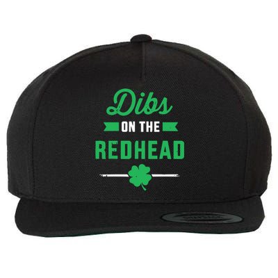 Dibs On The Redhead For St Patricks Day Party Wool Snapback Cap