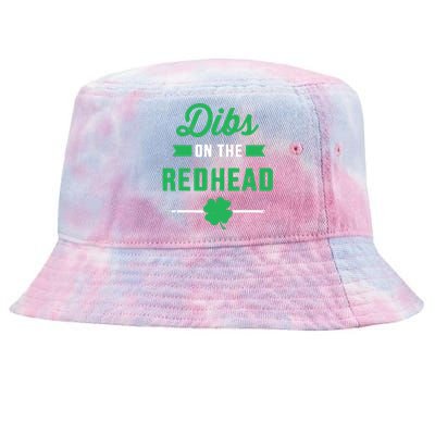 Dibs On The Redhead For St Patricks Day Party Tie-Dyed Bucket Hat