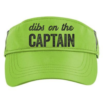 Dibs On The Captain Funny Captain Wife Adult Drive Performance Visor