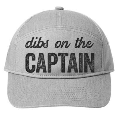 Dibs On The Captain Funny Captain Wife 7-Panel Snapback Hat