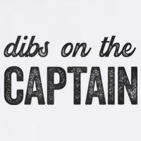 Dibs On The Captain Funny Captain Wife Garment-Dyed Sweatshirt