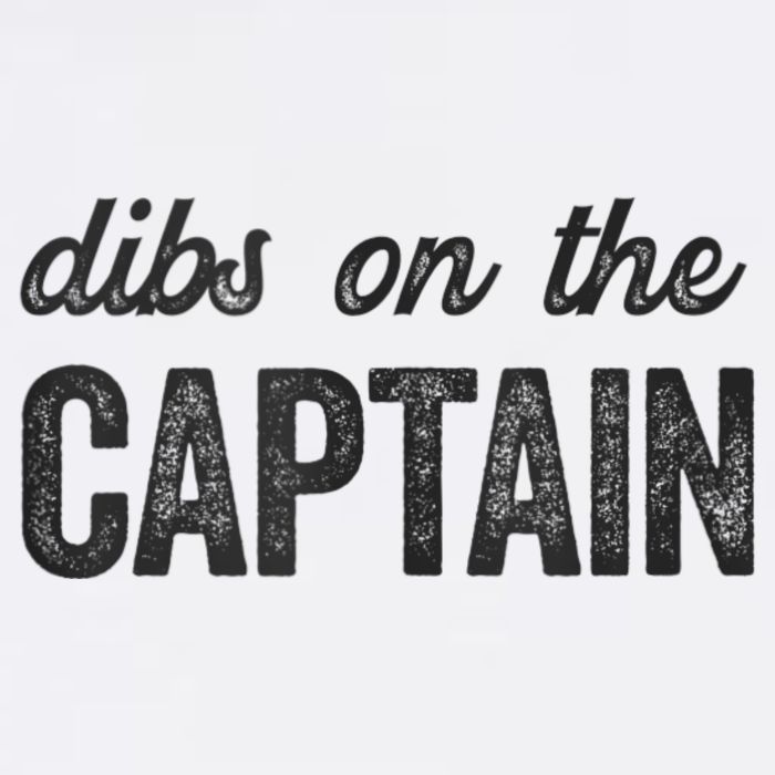 Dibs On The Captain Funny Captain Wife Garment-Dyed Sweatshirt