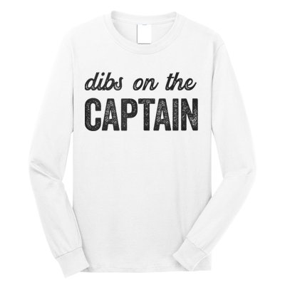 Dibs On The Captain Funny Captain Wife Long Sleeve Shirt