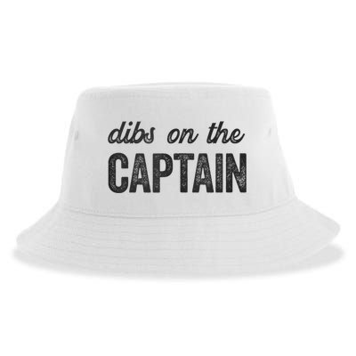 Dibs On The Captain Funny Captain Wife Sustainable Bucket Hat