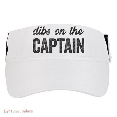Dibs On The Captain Funny Captain Wife Adult Drive Performance Visor