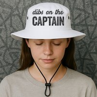 Dibs On The Captain Funny Captain Wife Bucket Hat