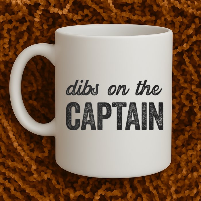 Dibs On The Captain Funny Captain Wife Mug
