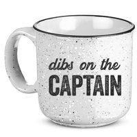 Dibs On The Captain Funny Captain Wife 15oz Campfire Ceramic Mug