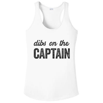 Dibs On The Captain Funny Captain Wife Ladies PosiCharge Competitor Racerback Tank