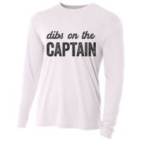 Dibs On The Captain Funny Captain Wife Cooling Performance Long Sleeve Crew