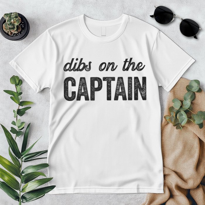 Dibs On The Captain Funny Captain Wife Premium T-Shirt