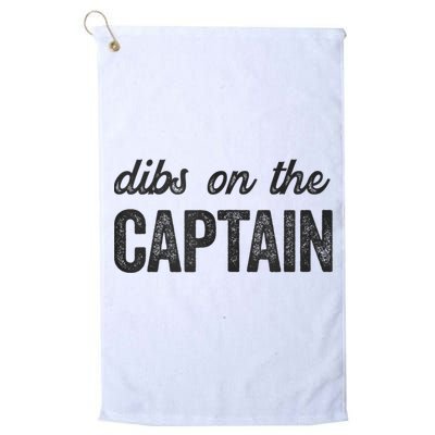 Dibs On The Captain Funny Captain Wife Golf Towel