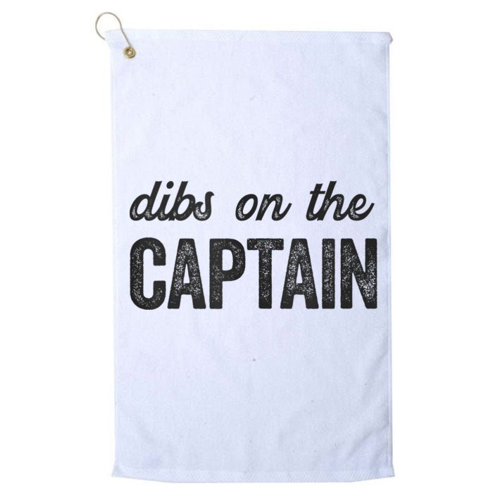 Dibs On The Captain Funny Captain Wife Golf Towel