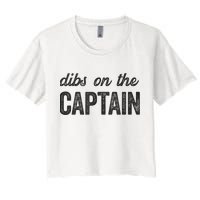 Dibs On The Captain Funny Captain Wife Crop Top