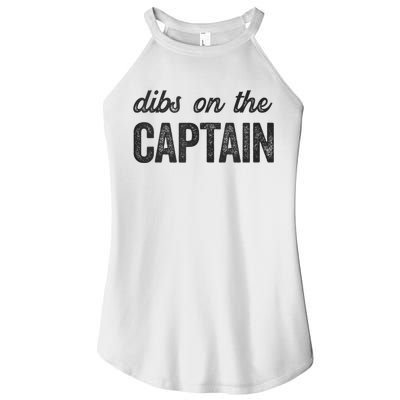 Dibs On The Captain Funny Captain Wife Women's Perfect Tri Rocker Tank