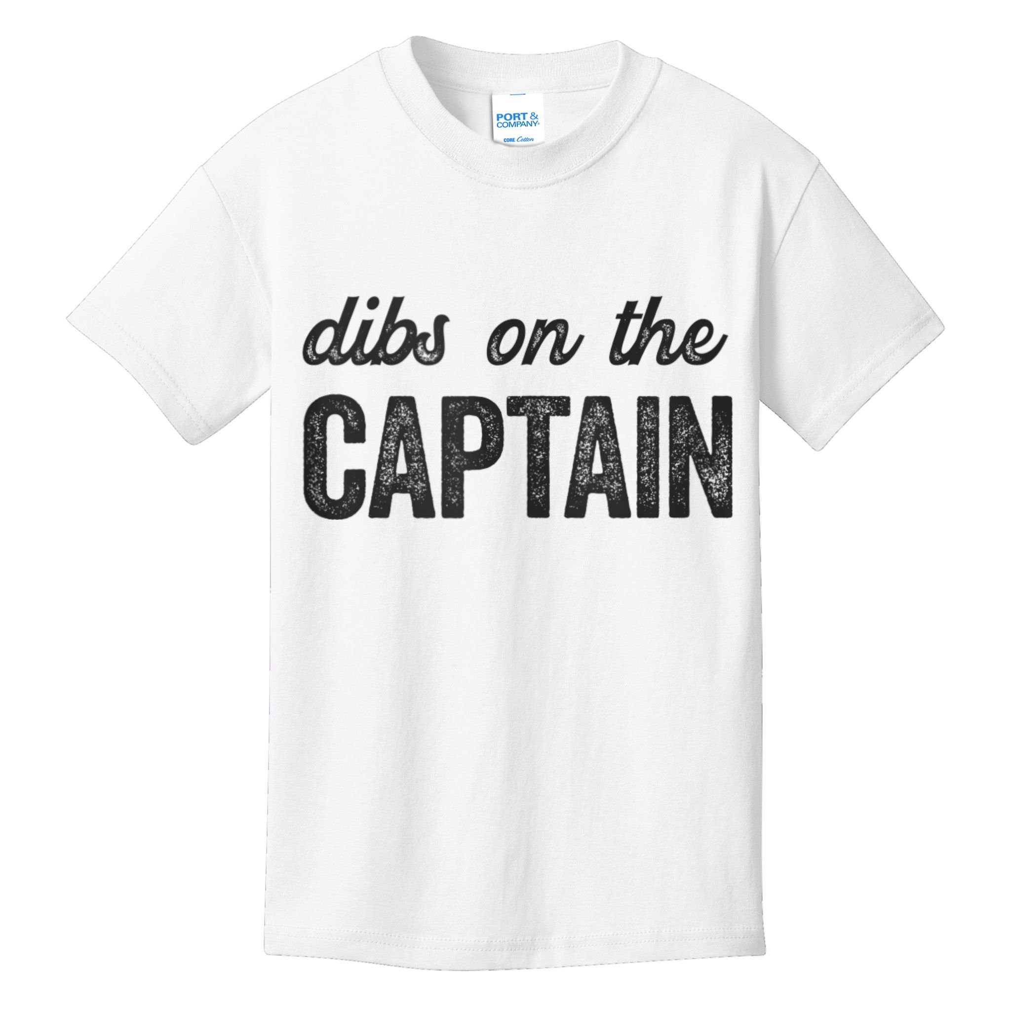 Dibs On The Captain Funny Captain Wife Kids T-Shirt