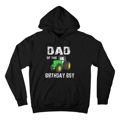 Dad Of The Birthday Vintage Farm Tractor Party Family Hoodie