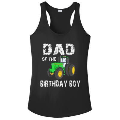 Dad Of The Birthday Vintage Farm Tractor Party Family Ladies PosiCharge Competitor Racerback Tank