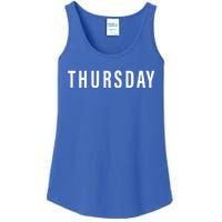 Days Of The Week Gift Thursday Minimalists Gift Ladies Essential Tank