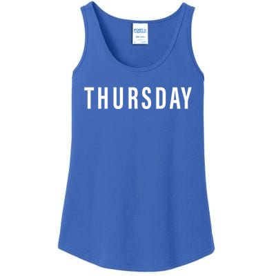 Days Of The Week Gift Thursday Minimalists Gift Ladies Essential Tank