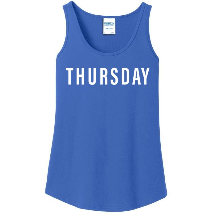 Days Of The Week Gift Thursday Minimalists Gift Ladies Essential Tank