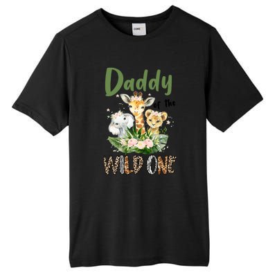 Dad Of The Wild One Zoo Theme Birthday Safari Jungle Animal Tall Fusion ChromaSoft Performance T-Shirt