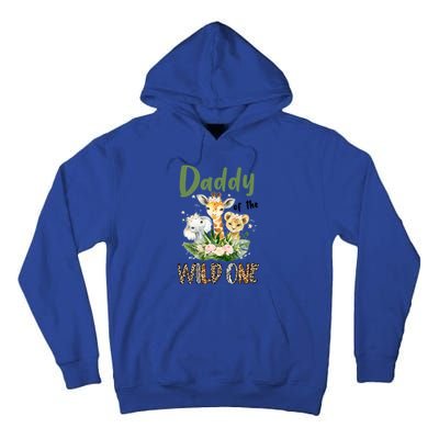 Dad Of The Wild One Zoo Theme Birthday Safari Jungle Animal Tall Hoodie