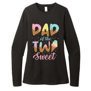 Dad of the Two Sweet Birthday Ice Cream Lovers 2nd Womens CVC Long Sleeve Shirt