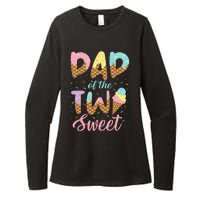 Dad of the Two Sweet Birthday Ice Cream Lovers 2nd Womens CVC Long Sleeve Shirt