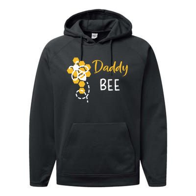 Daddy Of The Bee 1st Birthday Performance Fleece Hoodie