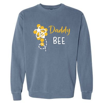 Daddy Of The Bee 1st Birthday Garment-Dyed Sweatshirt