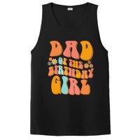 Dad Of The Birthday Vintage Groovy Papa Daddy 1st PosiCharge Competitor Tank