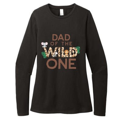 Dad Of The Wild One Animal Safari 1st Birthday Theme Family Womens CVC Long Sleeve Shirt