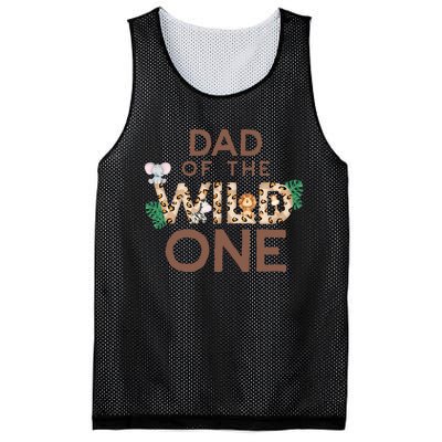 Dad Of The Wild One Animal Safari 1st Birthday Theme Family Mesh Reversible Basketball Jersey Tank