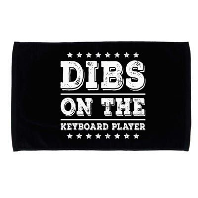 Dibs On The Keyboard Player Funny Pianist Wife Girlfriend Microfiber Hand Towel