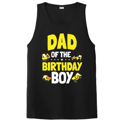 Dad Of The Birthday Boy Construction Worker Bday Party PosiCharge Competitor Tank