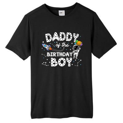 Dad of the Birthday Astronaut Boy Space Theme Birthday Gift Tall Fusion ChromaSoft Performance T-Shirt