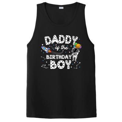 Dad of the Birthday Astronaut Boy Space Theme Birthday Gift PosiCharge Competitor Tank