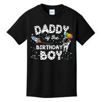 Dad of the Birthday Astronaut Boy Space Theme Birthday Gift Kids T-Shirt